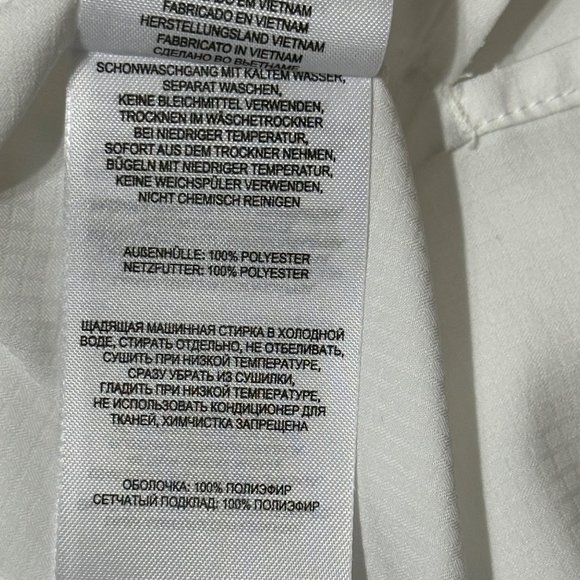 Columbia PFG women's size XL white button front pockets short sleeve top - Picture 9 of 12